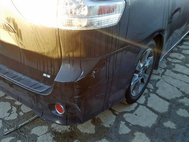 5TDXK3DC2BS111471 - 2011 TOYOTA SIENNA SPO BLACK photo 9