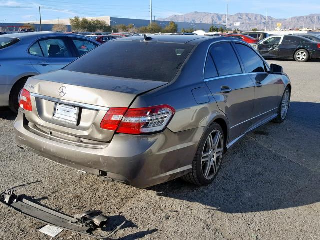 WDDHF5GB4AA216134 - 2010 MERCEDES-BENZ E 350 BROWN photo 4