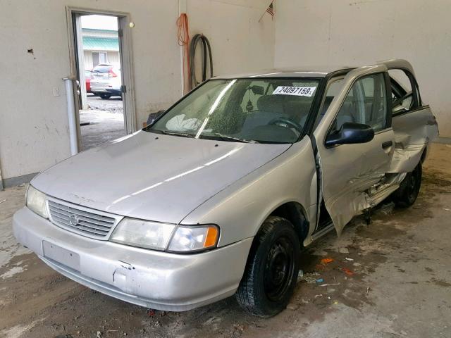 1N4AB41D1SC777303 - 1995 NISSAN SENTRA XE SILVER photo 2