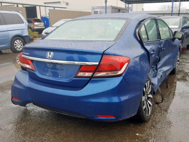 2HGFB2F98FH551370 - 2015 HONDA CIVIC EXL BLUE photo 4