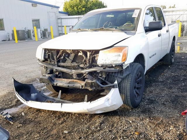 1N6AA07D28N345245 - 2008 NISSAN TITAN XE WHITE photo 2