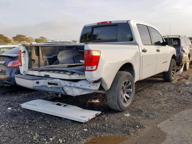 1N6AA07D28N345245 - 2008 NISSAN TITAN XE WHITE photo 4