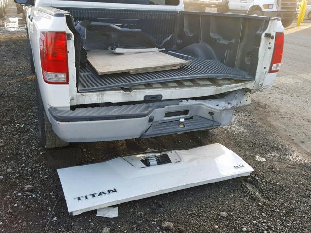 1N6AA07D28N345245 - 2008 NISSAN TITAN XE WHITE photo 9