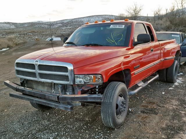 1B7MF3367XJ506947 - 1999 DODGE RAM 3500 RED photo 2