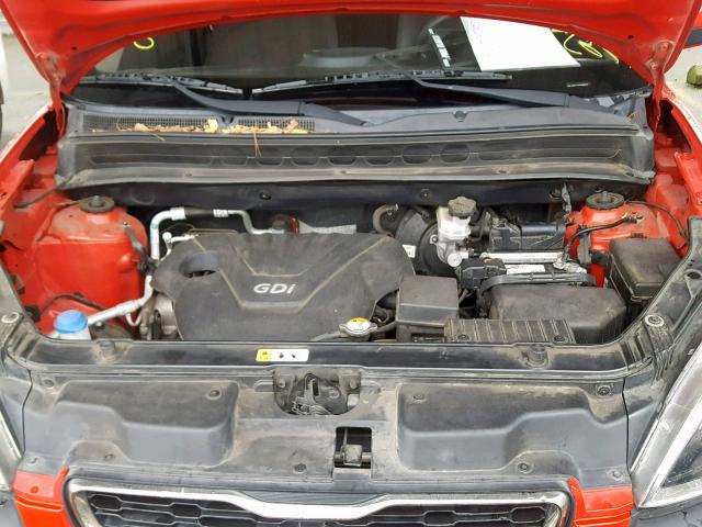 KNDJT2A52D7488379 - 2013 KIA SOUL RED photo 7