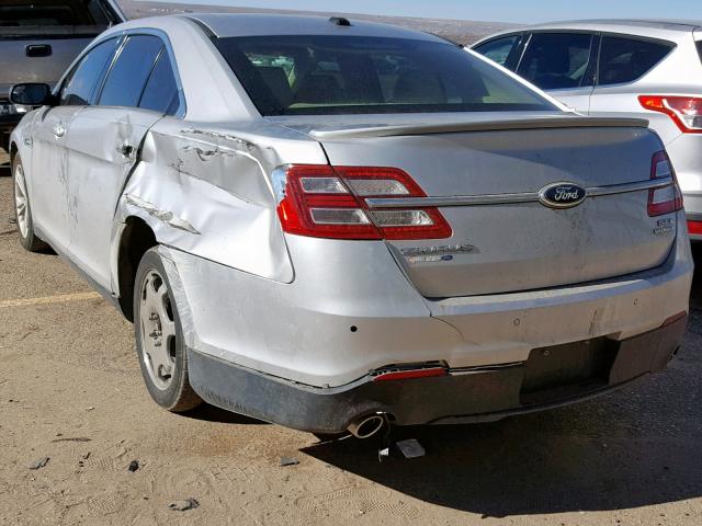 1FAHP2E8XDG145901 - 2013 FORD TAURUS SEL SILVER photo 3