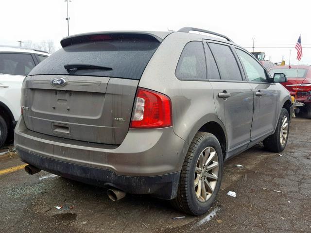 2FMDK3JC5DBB52216 - 2013 FORD EDGE SEL BROWN photo 4