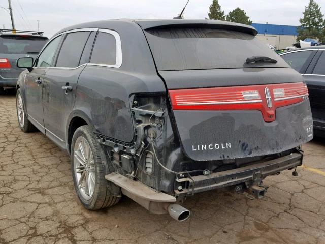 2LMHJ5AT2EBL58907 - 2014 LINCOLN MKT BLACK photo 3