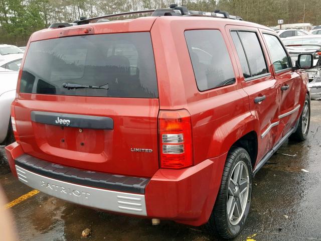 1J8FT48B19D147201 - 2009 JEEP PATRIOT LI RED photo 4