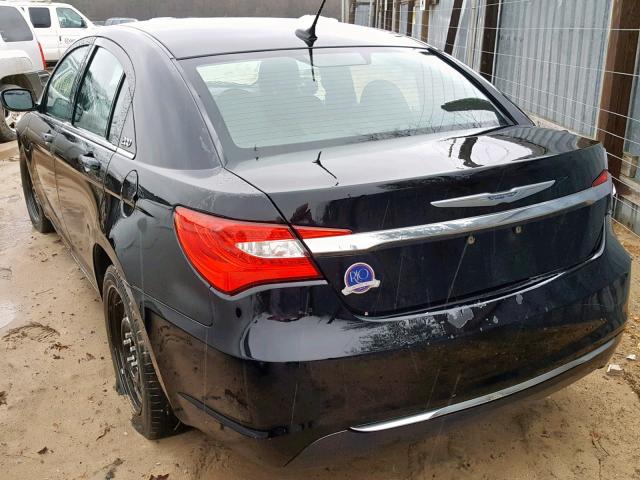 1C3CCBAB0CN135247 - 2012 CHRYSLER 200 LX BLACK photo 3