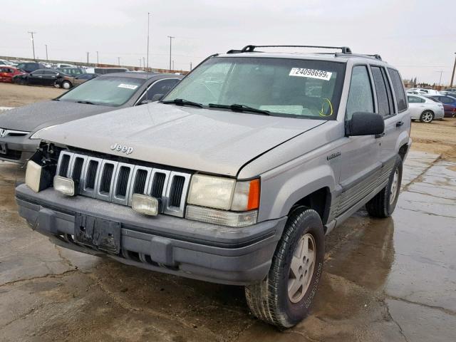 1J4GZ58Y5SC718876 - 1995 JEEP GRAND CHER SILVER photo 2