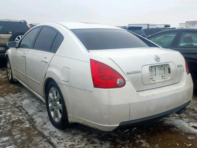 1N4BA41E57C865620 - 2007 NISSAN MAXIMA SE WHITE photo 3