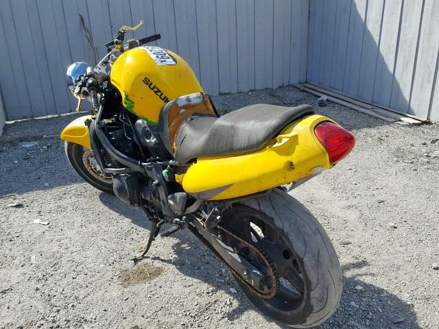 JS1GN79AX12103110 - 2001 SUZUKI GSX600 F YELLOW photo 3