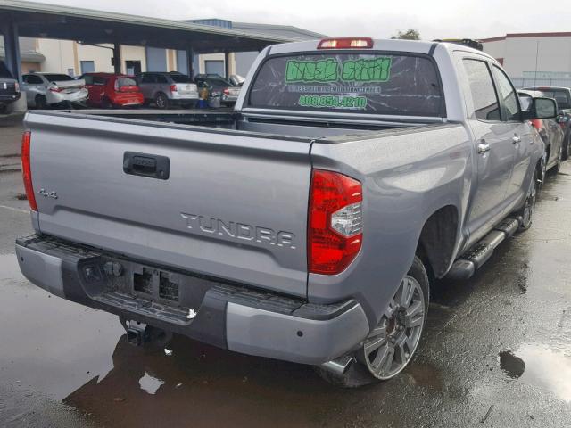 5TFAY5F14HX587431 - 2017 TOYOTA TUNDRA CRE GRAY photo 4