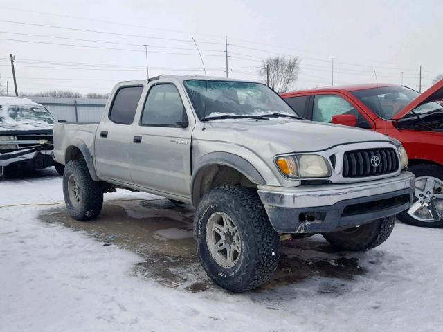 5TEHN72N62Z030175 - 2002 TOYOTA TACOMA DOU SILVER photo 1