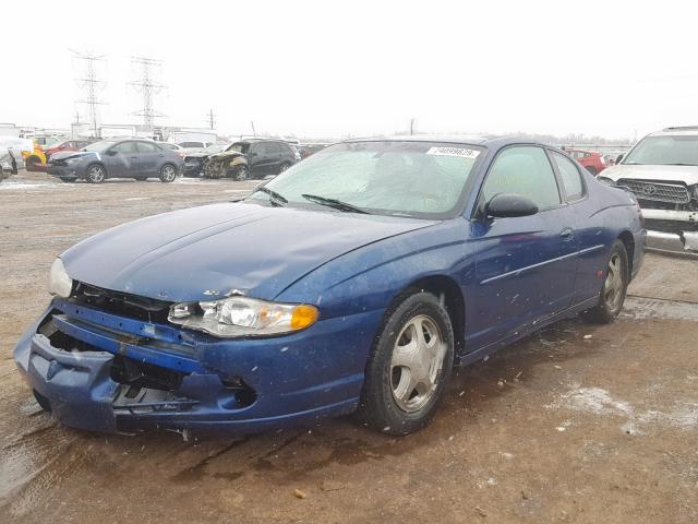 2G1WX12K749306465 - 2004 CHEVROLET MONTE CARL BLUE photo 2