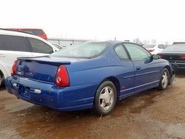 2G1WX12K749306465 - 2004 CHEVROLET MONTE CARL BLUE photo 4