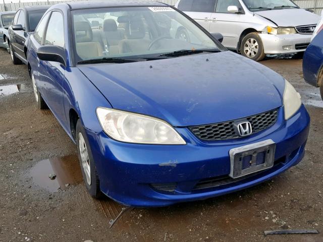 1HGEM21175L024235 - 2005 HONDA CIVIC DX V BLUE photo 1