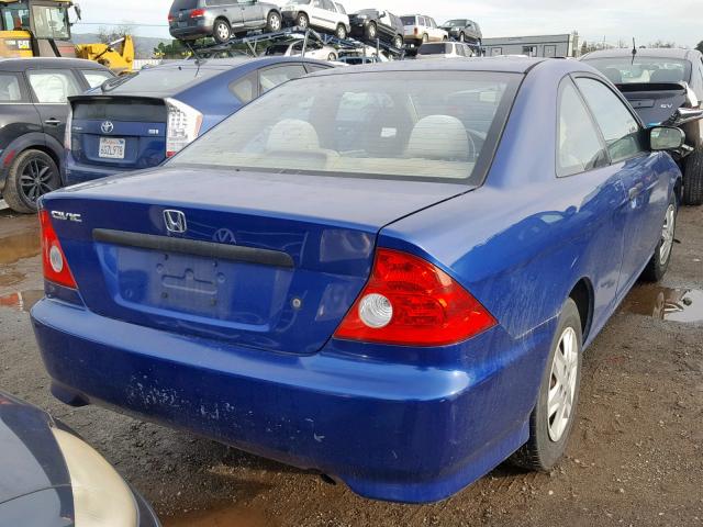 1HGEM21175L024235 - 2005 HONDA CIVIC DX V BLUE photo 4