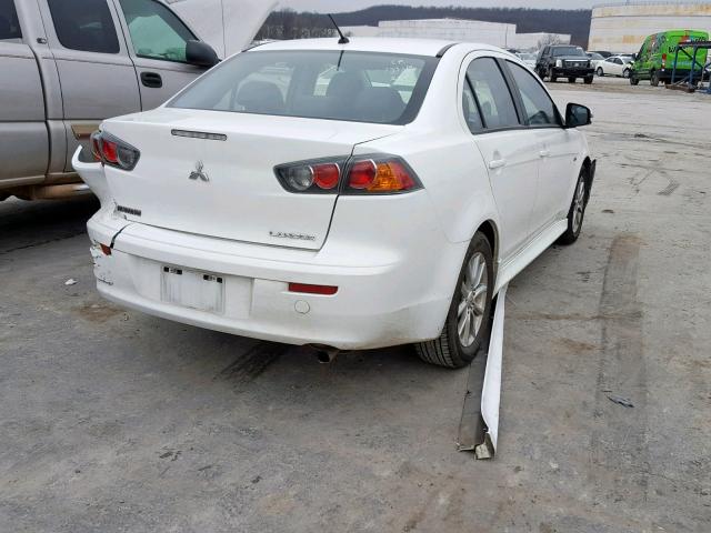 JA32U2FU4FU007021 - 2015 MITSUBISHI LANCER ES WHITE photo 4