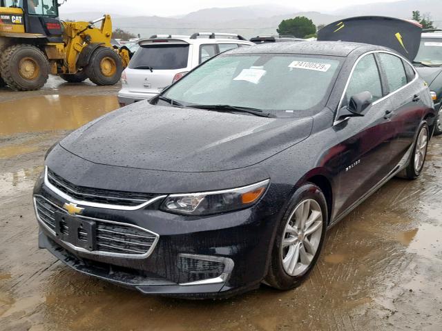 1G1ZD5ST1JF193623 - 2018 CHEVROLET MALIBU LT BLACK photo 2