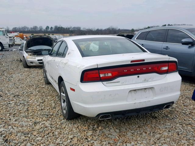 2C3CDXAG5DH568305 - 2013 DODGE CHARGER PO WHITE photo 3
