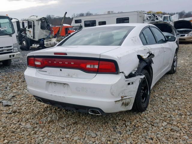 2C3CDXAG5DH568305 - 2013 DODGE CHARGER PO WHITE photo 4