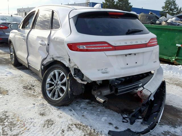 5LMCJ2C90HUL44876 - 2017 LINCOLN MKC SELECT WHITE photo 3