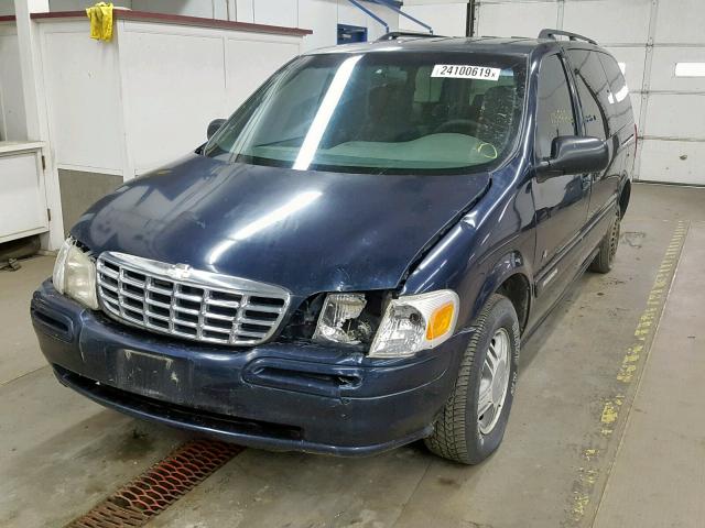 1GNDX13E5YD285395 - 2000 CHEVROLET VENTURE LU BLUE photo 2