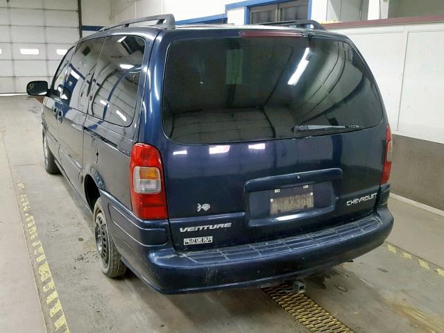 1GNDX13E5YD285395 - 2000 CHEVROLET VENTURE LU BLUE photo 3