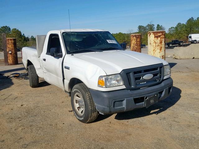 1FTYR10D67PA38738 - 2007 FORD RANGER WHITE photo 1