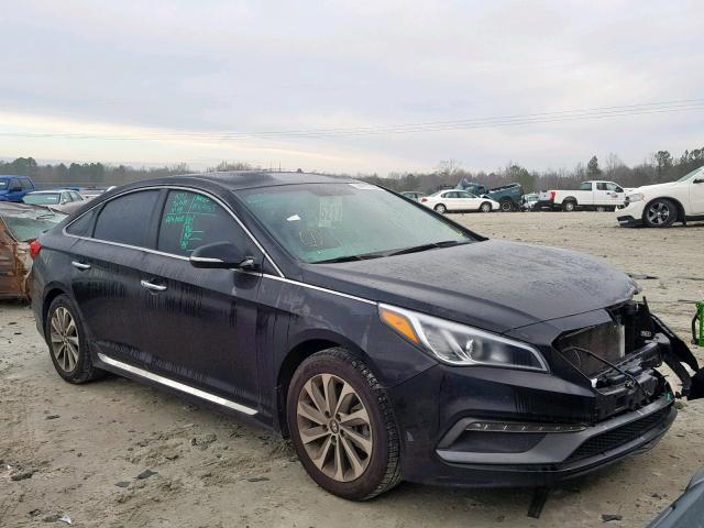 5NPE34AF6FH166512 - 2015 HYUNDAI SONATA SPO BLACK photo 1