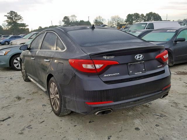 5NPE34AF6FH166512 - 2015 HYUNDAI SONATA SPO BLACK photo 3