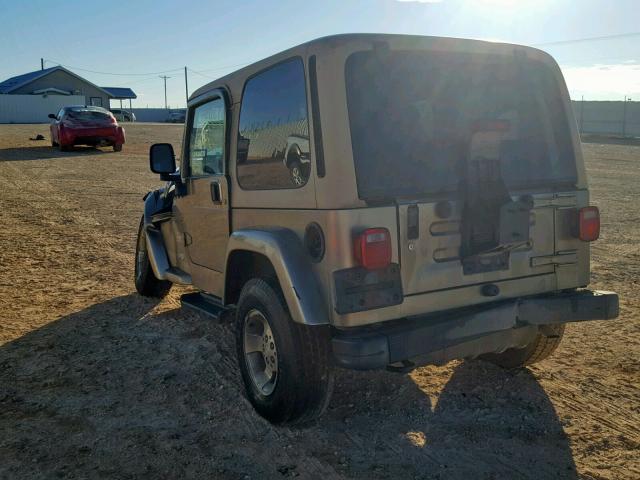 1J4FA59S93P371513 - 2003 JEEP WRANGLER / GOLD photo 3