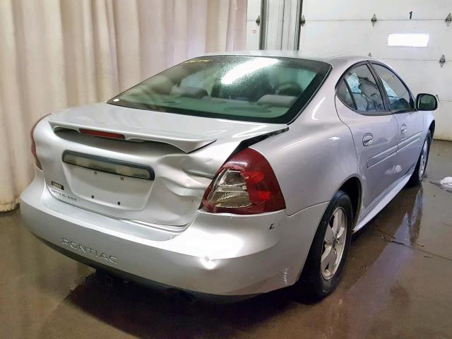 2G2WP522851147538 - 2005 PONTIAC GRAND PRIX SILVER photo 4