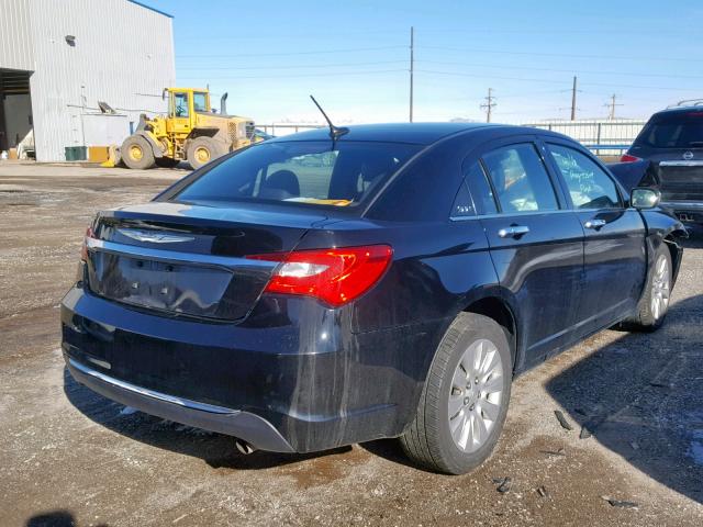 1C3CCBAB1EN141030 - 2014 CHRYSLER 200 LX BLACK photo 4