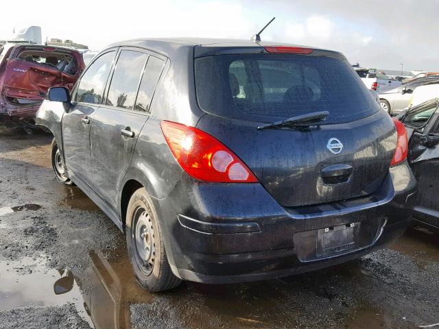 3N1BC13E49L355964 - 2009 NISSAN VERSA S BLACK photo 3