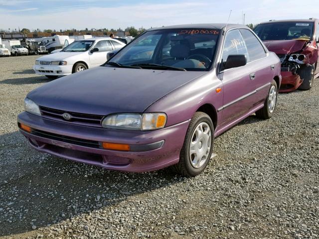 JF1GC2446PH518890 - 1993 SUBARU IMPREZA L PURPLE photo 2