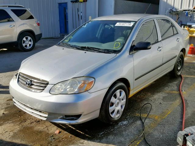 1NXBR32EX4Z297846 - 2004 TOYOTA COROLLA CE SILVER photo 2