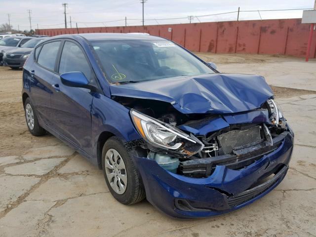 KMHCT5AE1GU251698 - 2016 HYUNDAI ACCENT SE BLUE photo 1