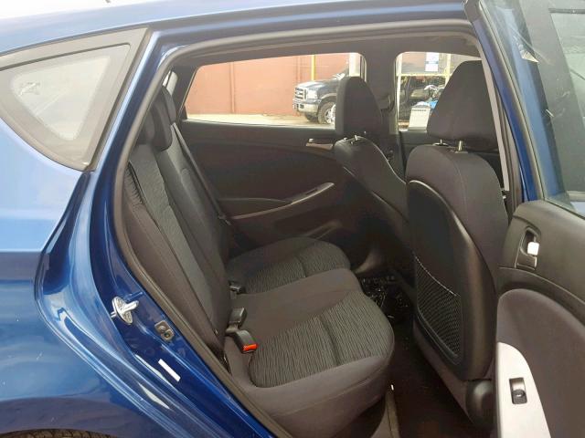 KMHCT5AE1GU251698 - 2016 HYUNDAI ACCENT SE BLUE photo 6