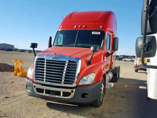 1FUJGLDR39LAJ0376 - 2009 FREIGHTLINER CASCADIA 1 RED photo 2