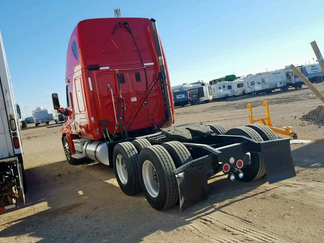 1FUJGLDR39LAJ0376 - 2009 FREIGHTLINER CASCADIA 1 RED photo 3