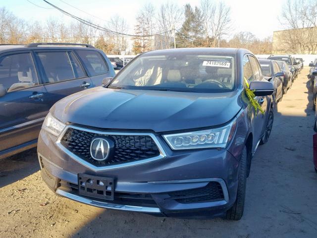 5FRYD4H51HB027010 - 2017 ACURA MDX TECHNO GRAY photo 2