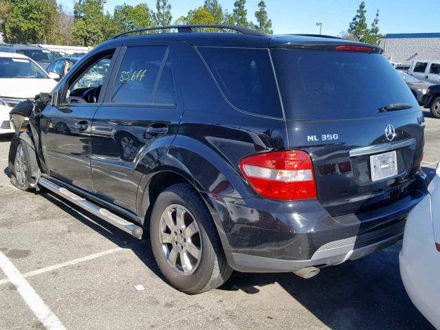 4JGBB86E97A240877 - 2007 MERCEDES-BENZ ML 350 BLACK photo 3