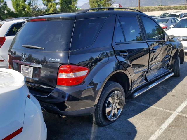 4JGBB86E97A240877 - 2007 MERCEDES-BENZ ML 350 BLACK photo 4