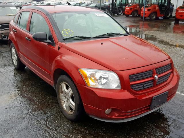 1B3HB48B77D561956 - 2007 DODGE CALIBER SX RED photo 1