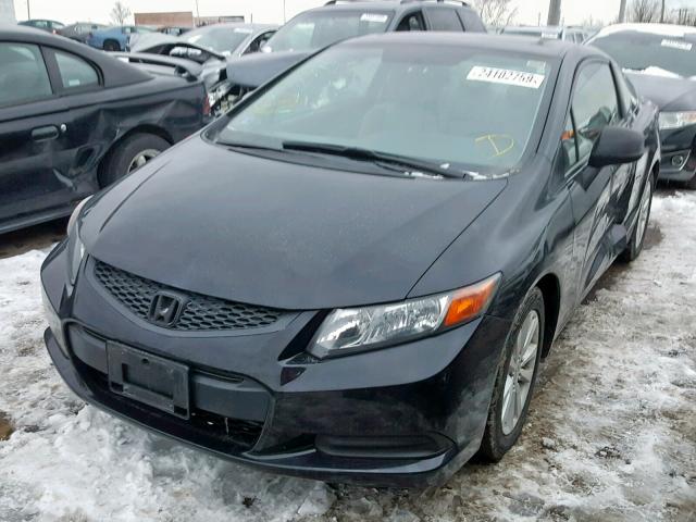 2HGFG3B03CH529495 - 2012 HONDA CIVIC EXL BLACK photo 2