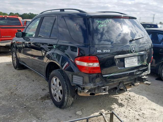 4JGBB86E86A006549 - 2006 MERCEDES-BENZ ML 350 BLACK photo 3