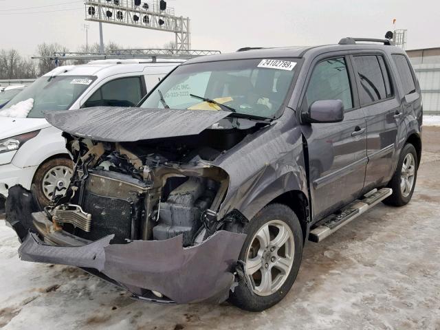 5FNYF4H7XFB046049 - 2015 HONDA PILOT EXLN GRAY photo 2